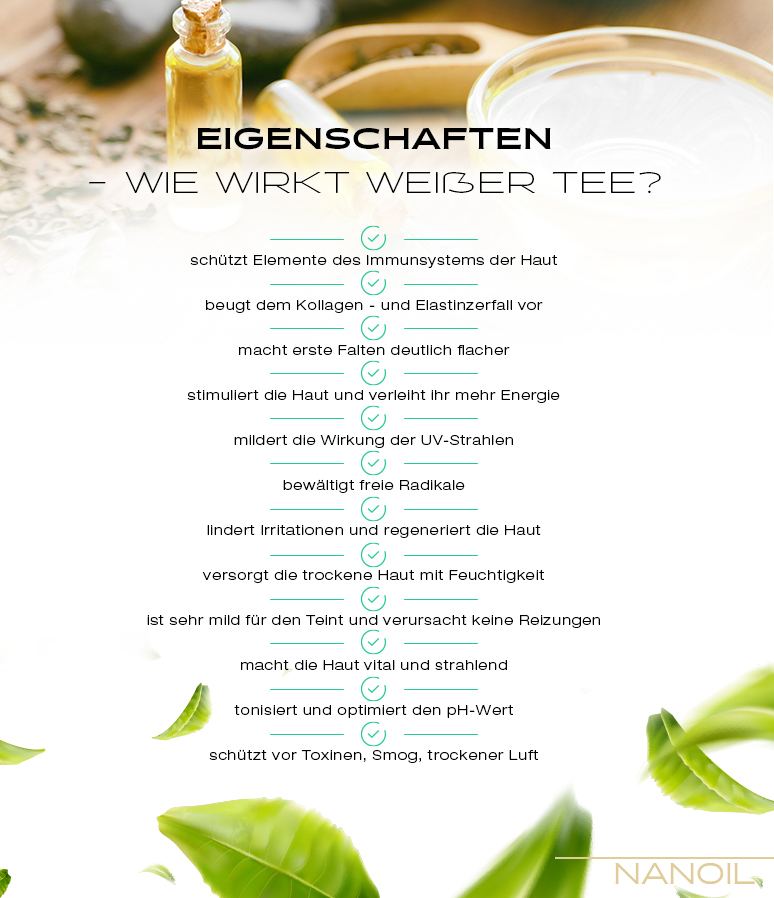 Eiegenschaften - wie wirkt weisser Tee?